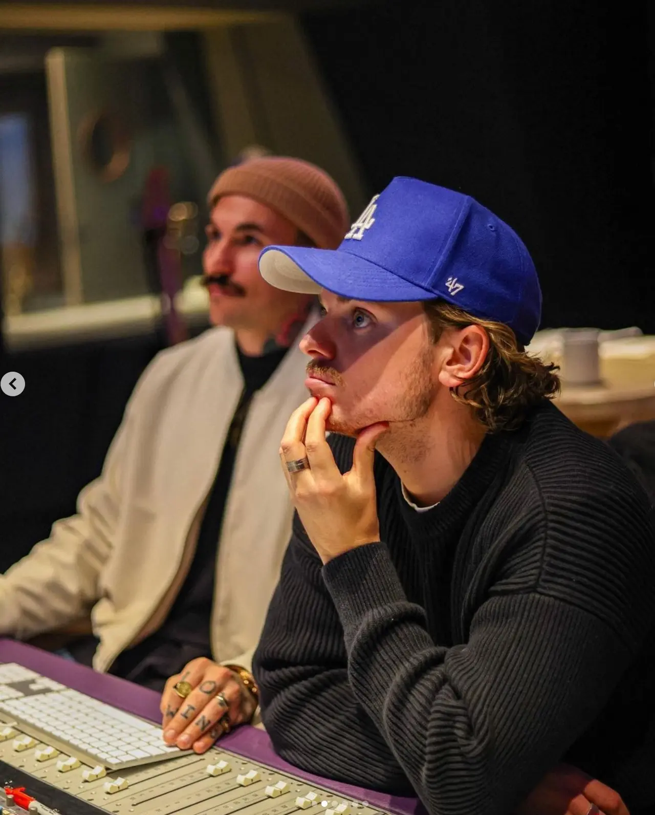 Jack Maynard and Josh Wantie in the studio 2023