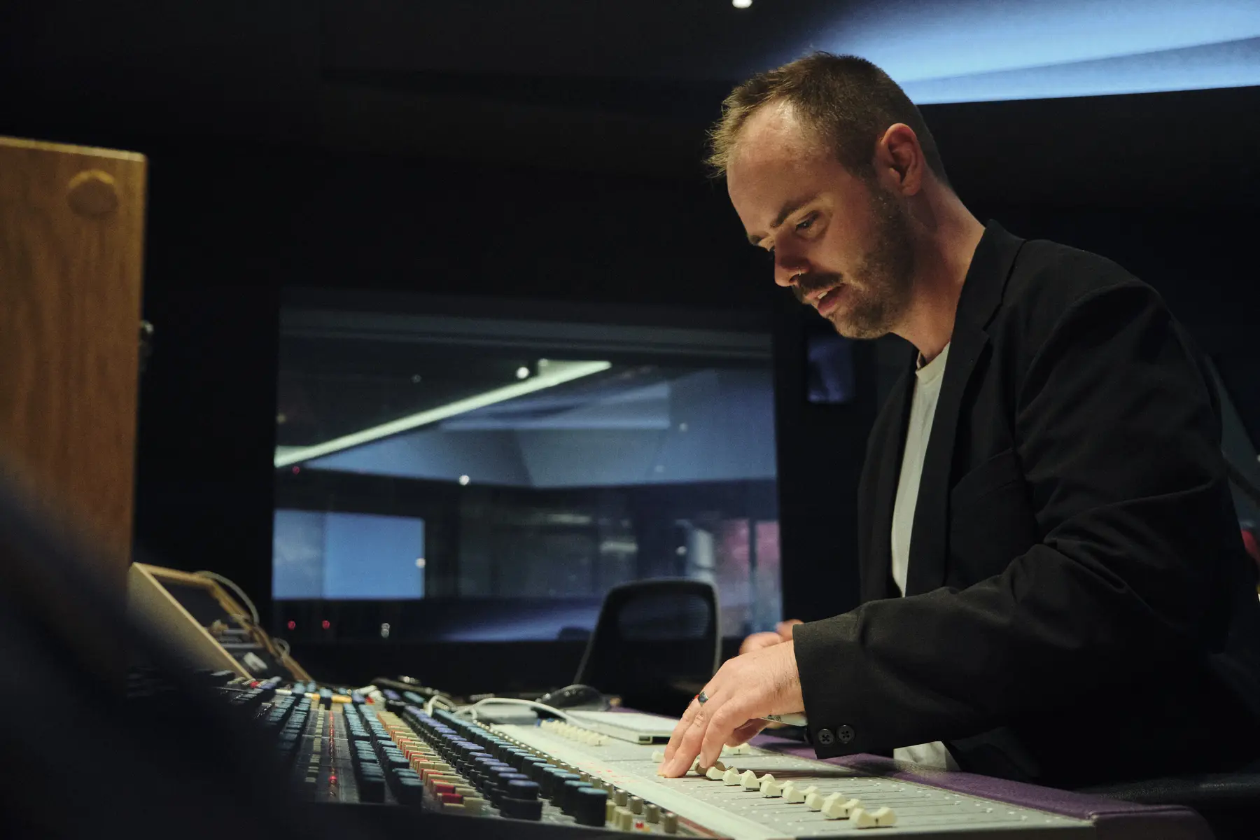 Matt Glasbey in with David Gilmour 2024