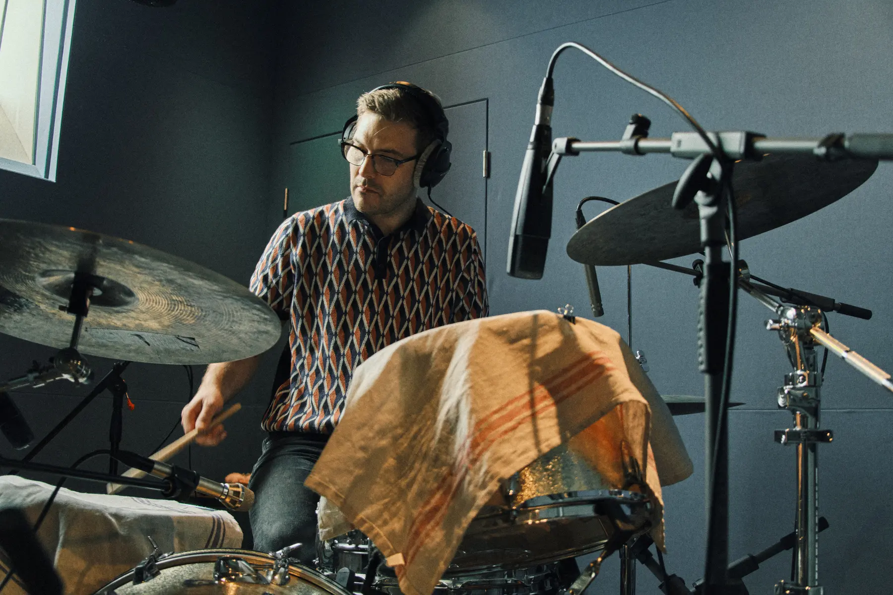 Joe Montague on the drums 2024