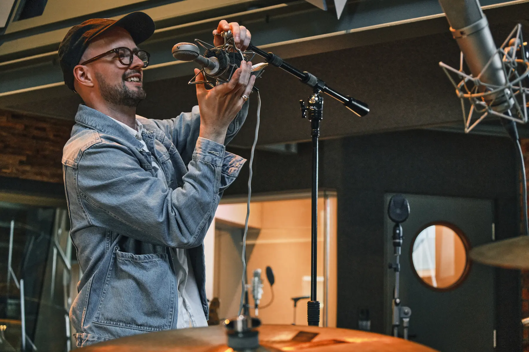 Camera operator filming a Salvation Studios session