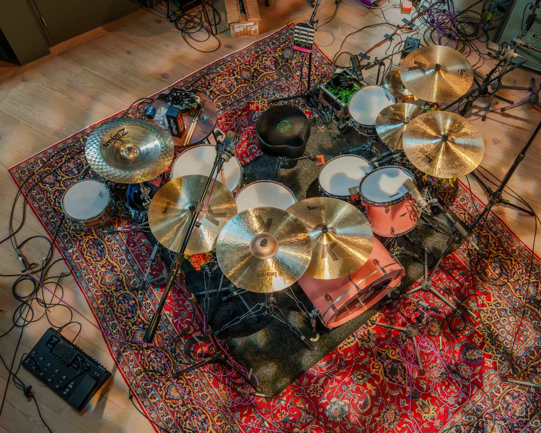 Skindred's crazy drum rig 2025