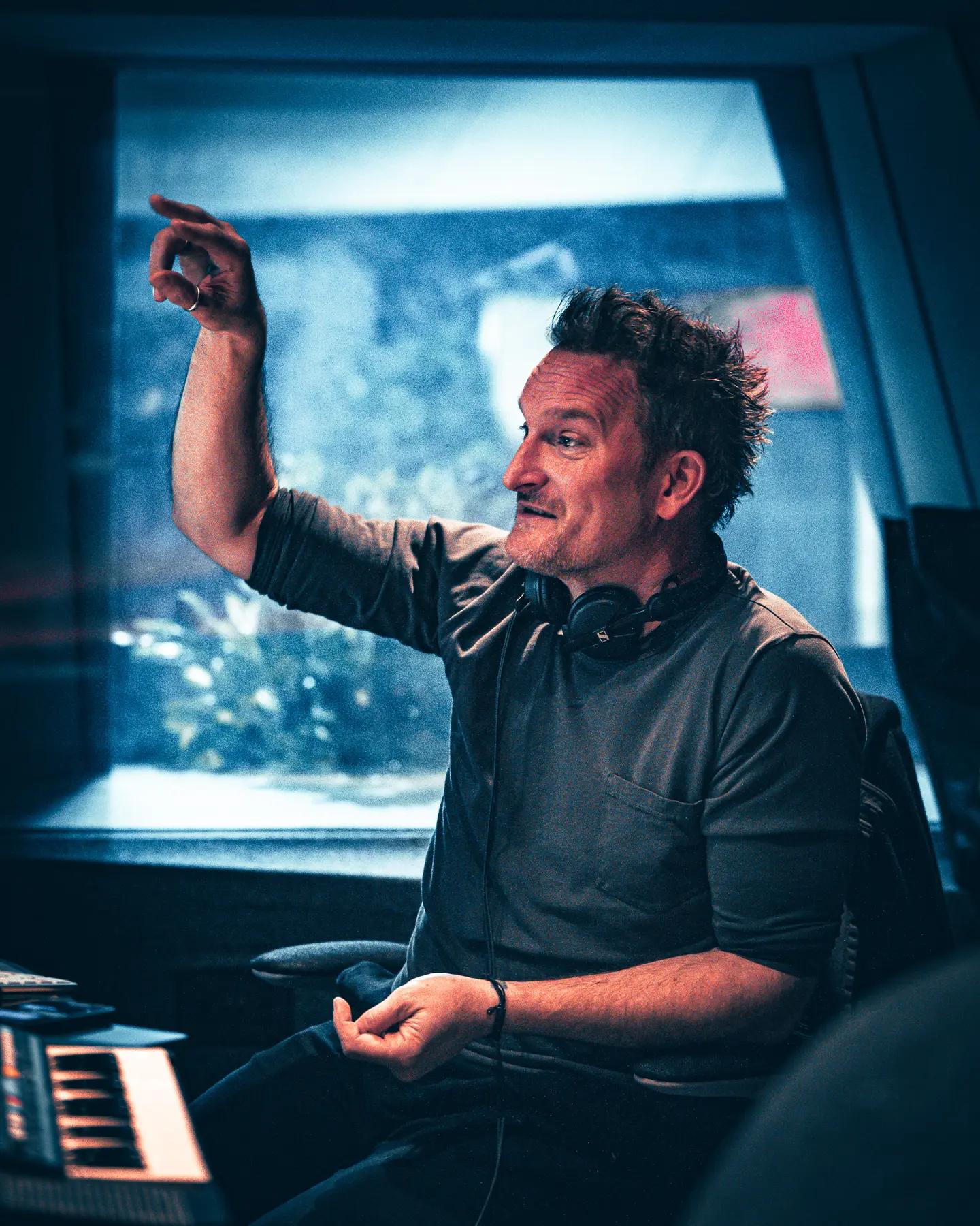 Kieron Pepper in the studio with Wargasm 2025