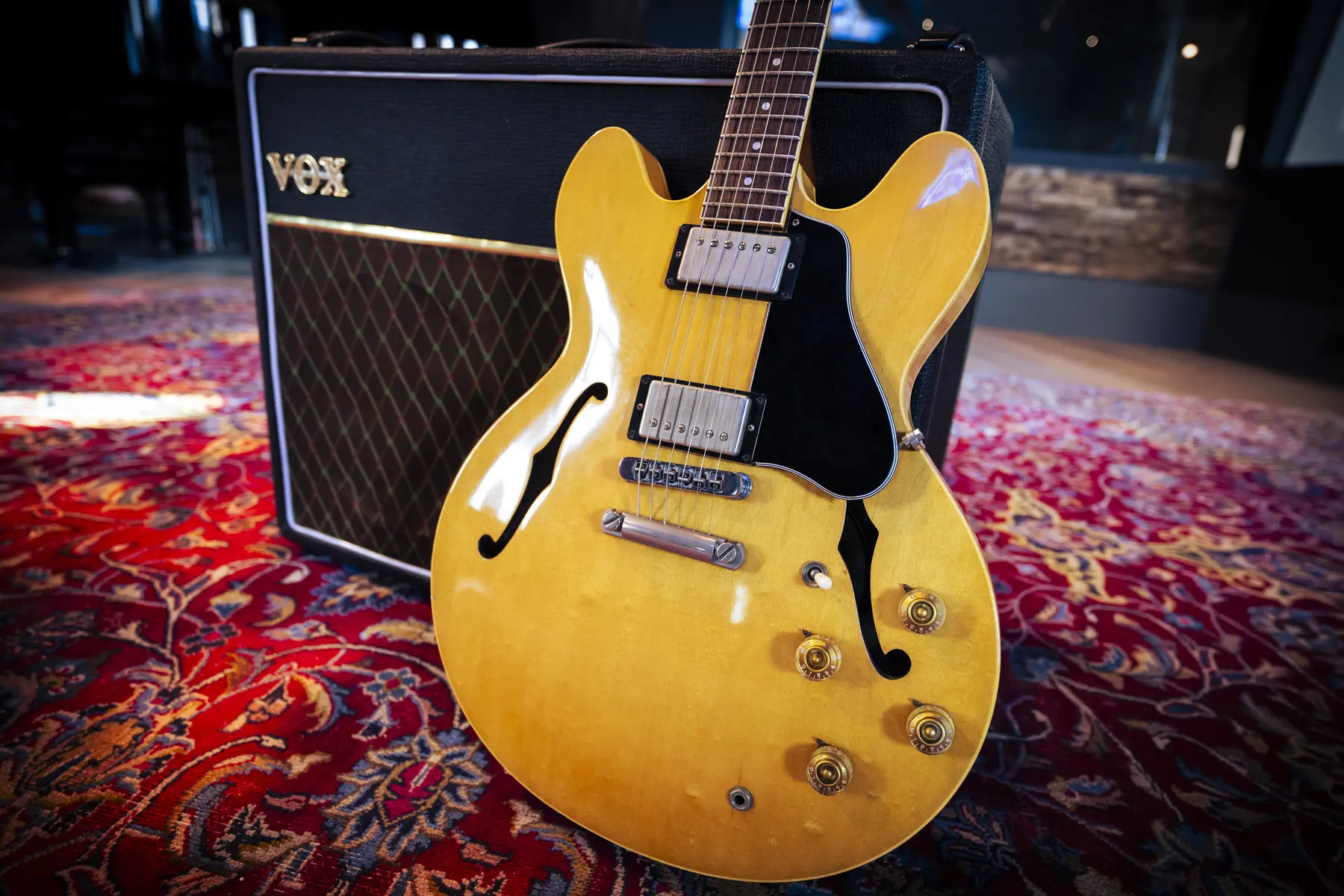1983 Gibson ES-335 and 1965 Vox AC30