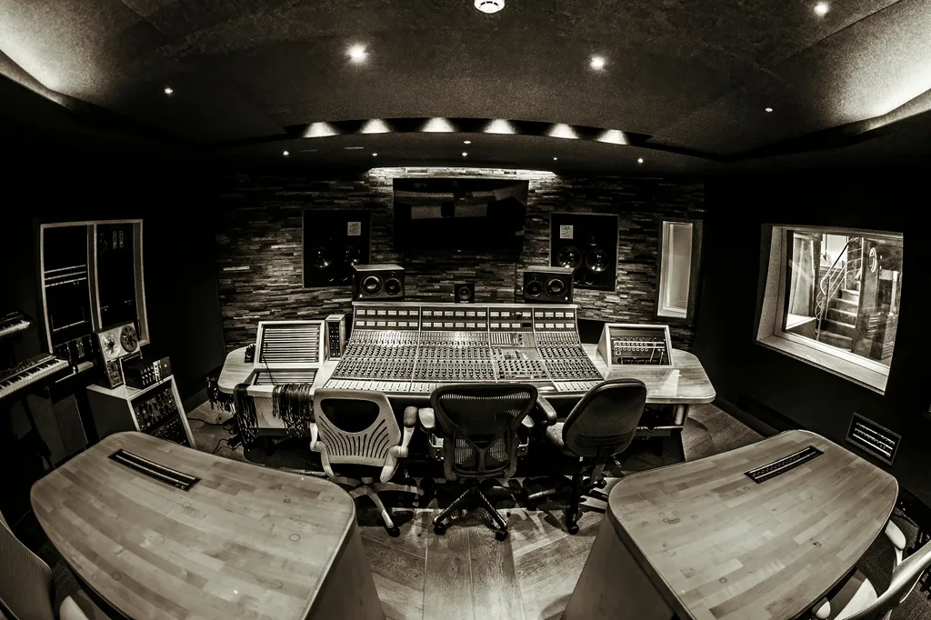 Mixing room at Salvation Studios