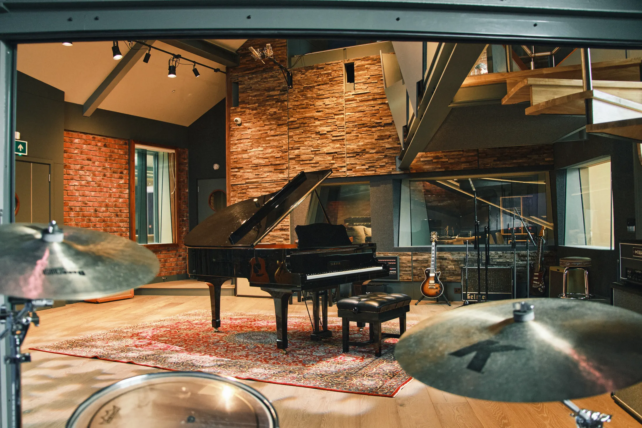 Grand piano in the Salvation Studios live room